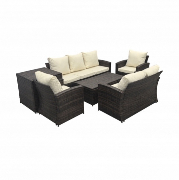 Set zahradního nábytku stolek, 2 x křesla, 2 x sedačka