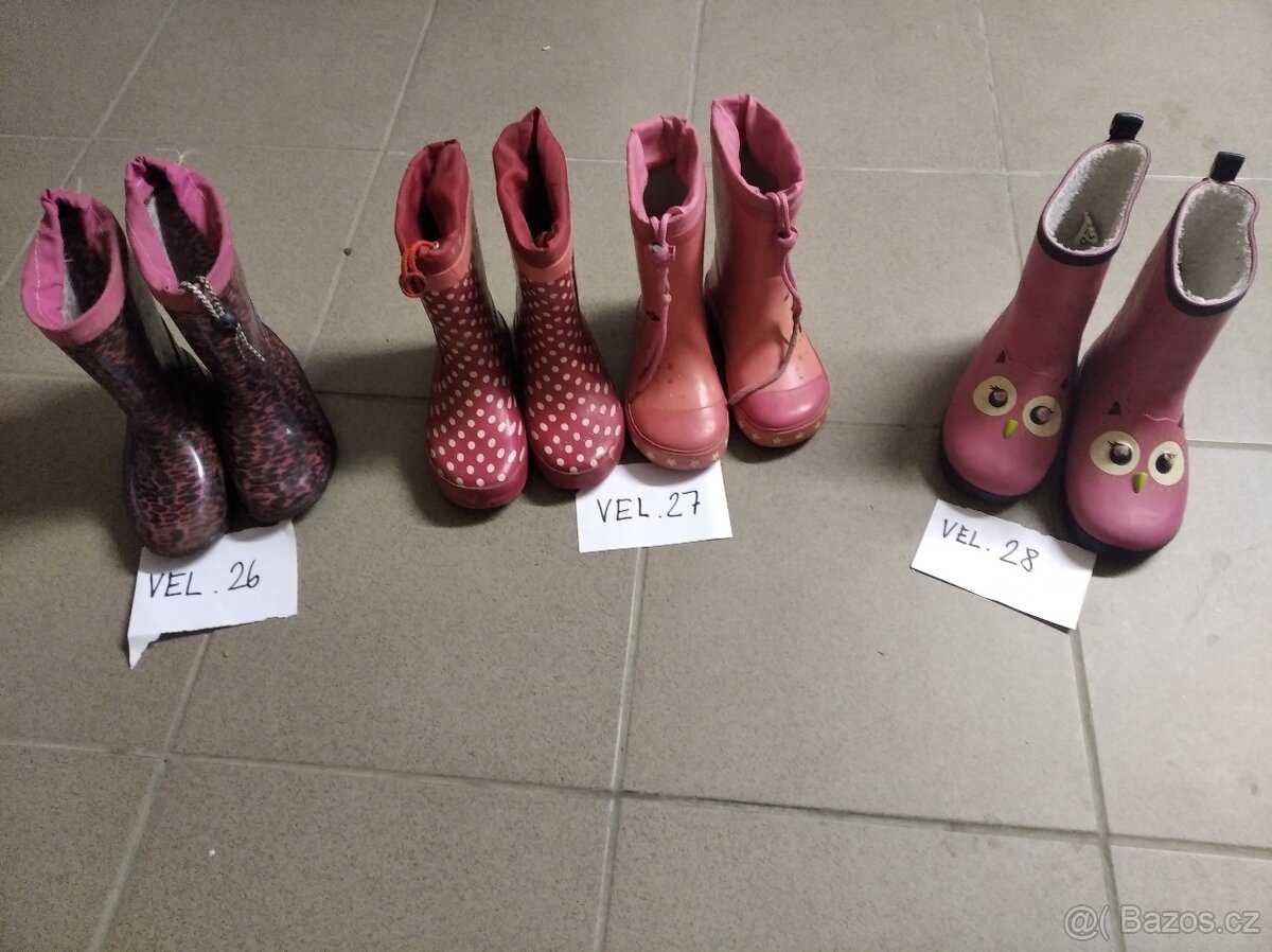 Dívčí gumáky ,27