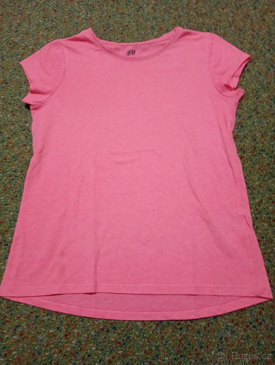 Dívčí růžové tričko