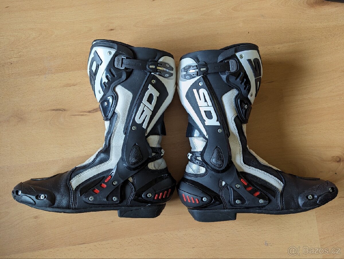 SIDI ST (Black/White) velikost 45 - Moto boty