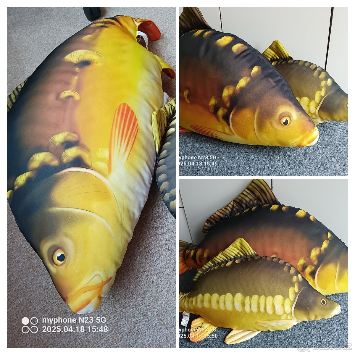 Polštářek KAPR LYSEC zn."GABY" vel."62cm + 90cm"