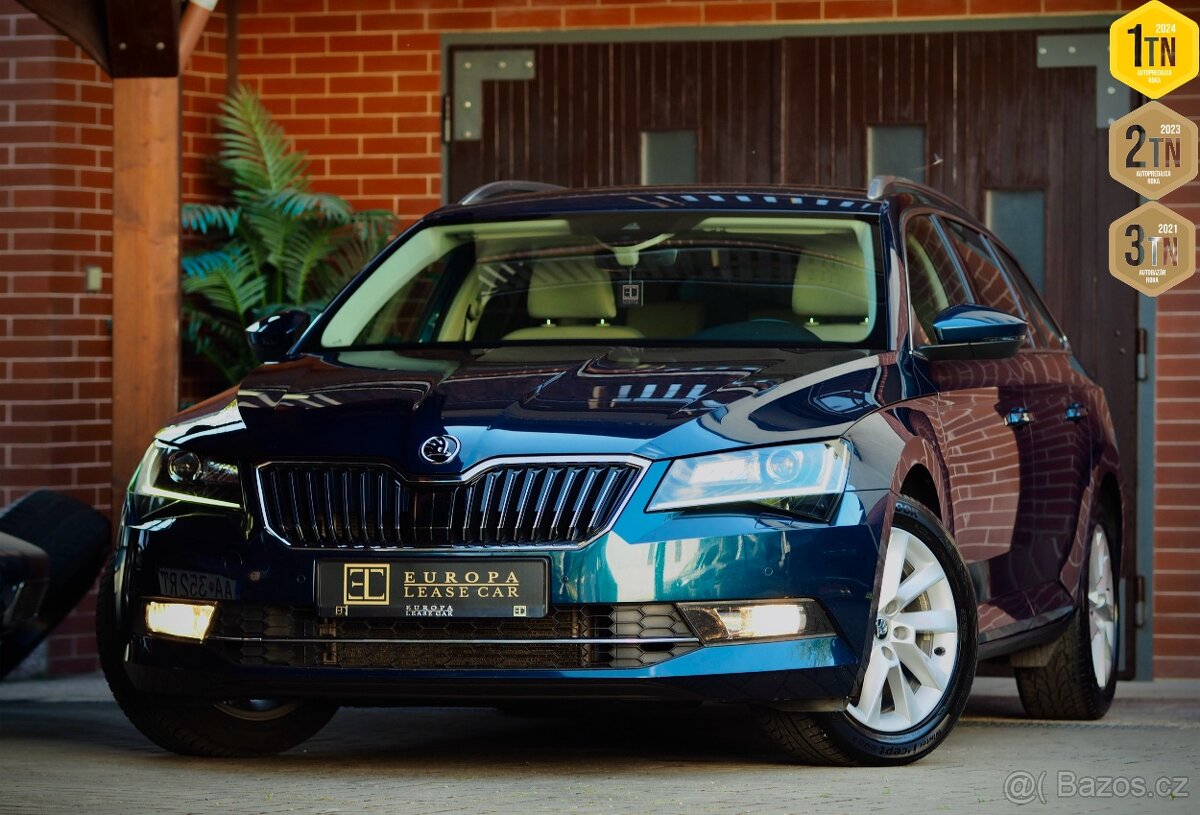 SUPERB COMBI 2019,2.0TDi,DSG,BLUE LAVA Metalic,LED,GPS,Ťažné