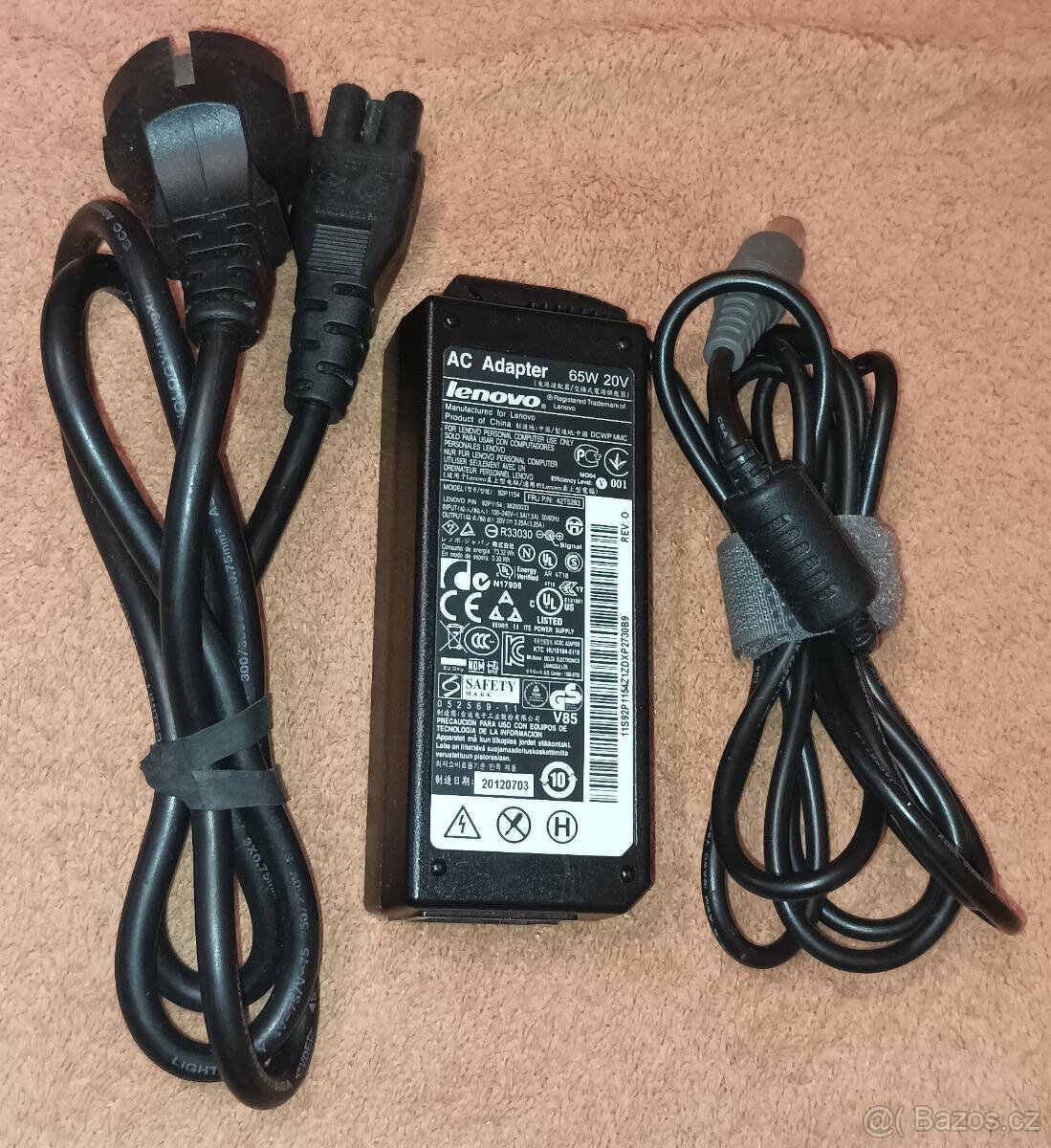 Originální nabíječka adaptér Lenovo 92P1154 65W