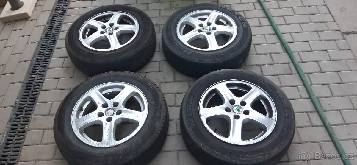 ALU disky + letní pneu 195/65 R15