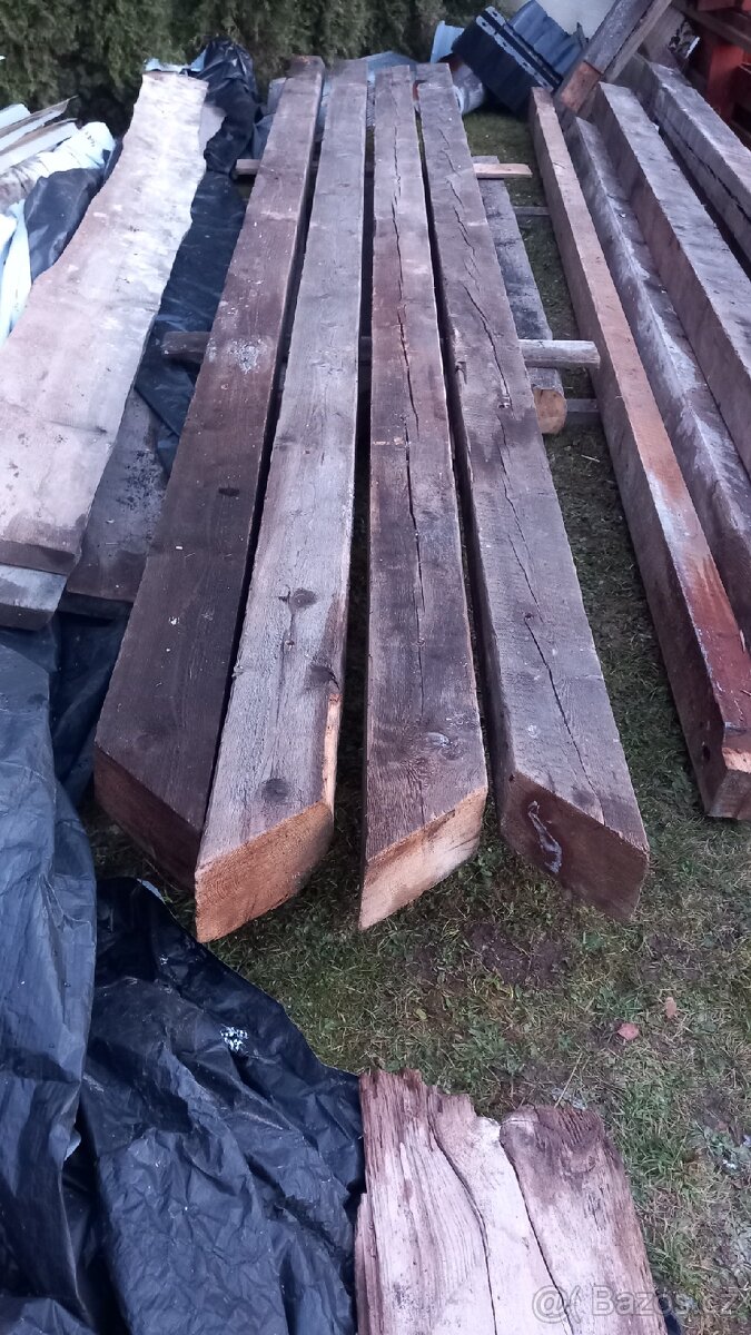 Prodám dřevěné trámy 150x120x4800