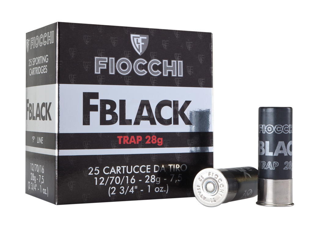 Brokový náboj Fiocchi F BLACK TRAP R12 28gr