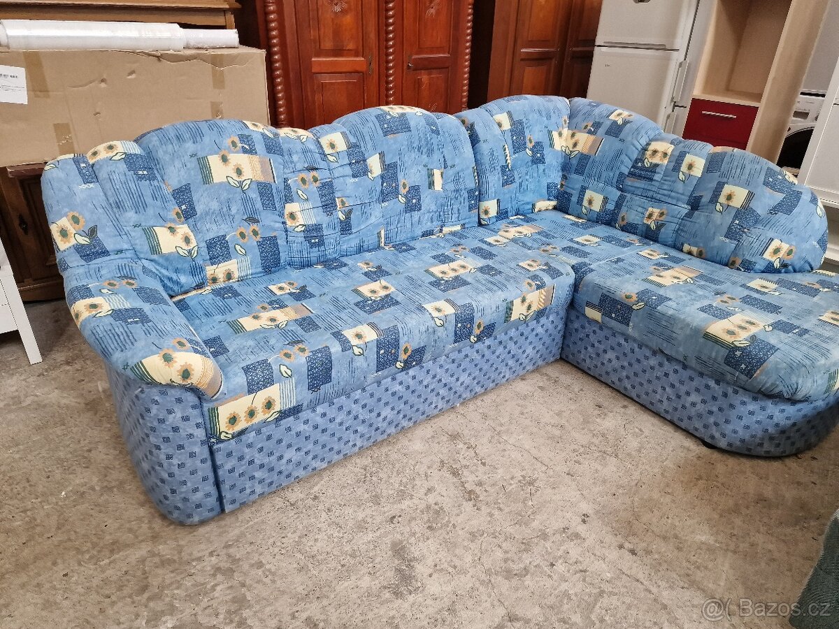 Sedačka Rohová Rozkládací 170x230 výška 42/120x180 cm