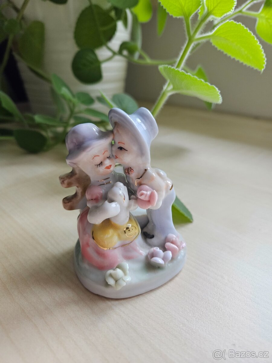 Vintage soška porcelán