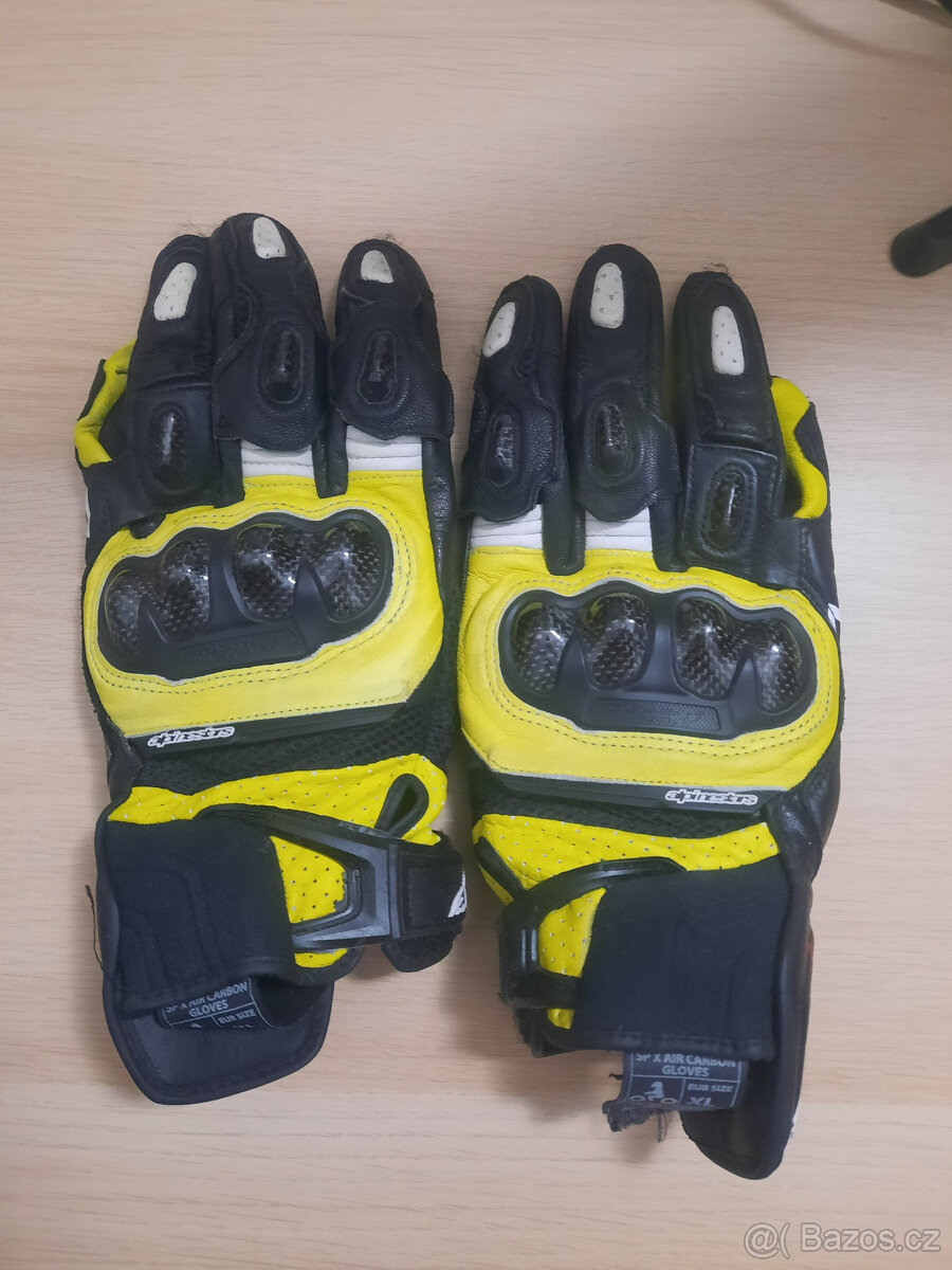 Motorkářské kožené rukavice Alpinestars SP-X Air Carbon