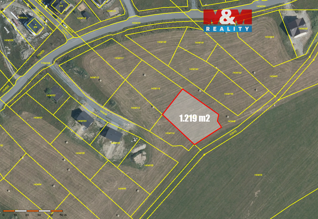 Prodej pozemku k bydlení, 1219 m², Václavov u Bruntálu