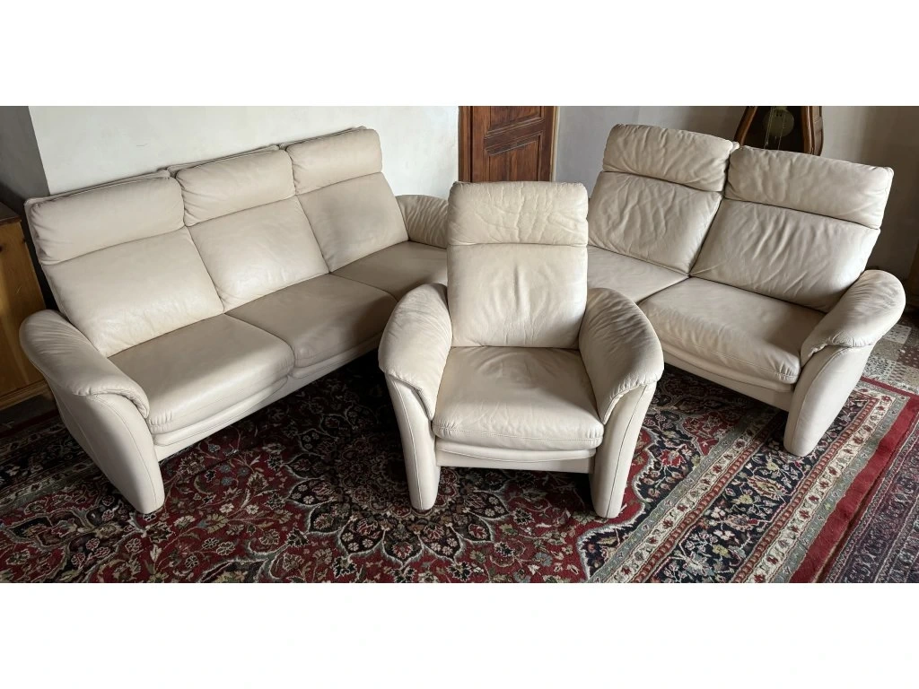 Luxusní kožená sedací souprava 3+2+1,2883