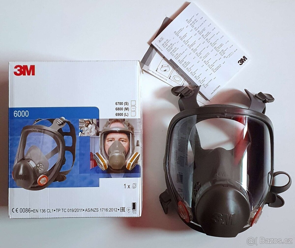 3M 6800 celoobličejová maska (NOVÁ-NEPOUŽITÁ)