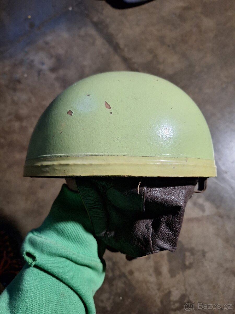 Retro přilba helma kokos+ brýle