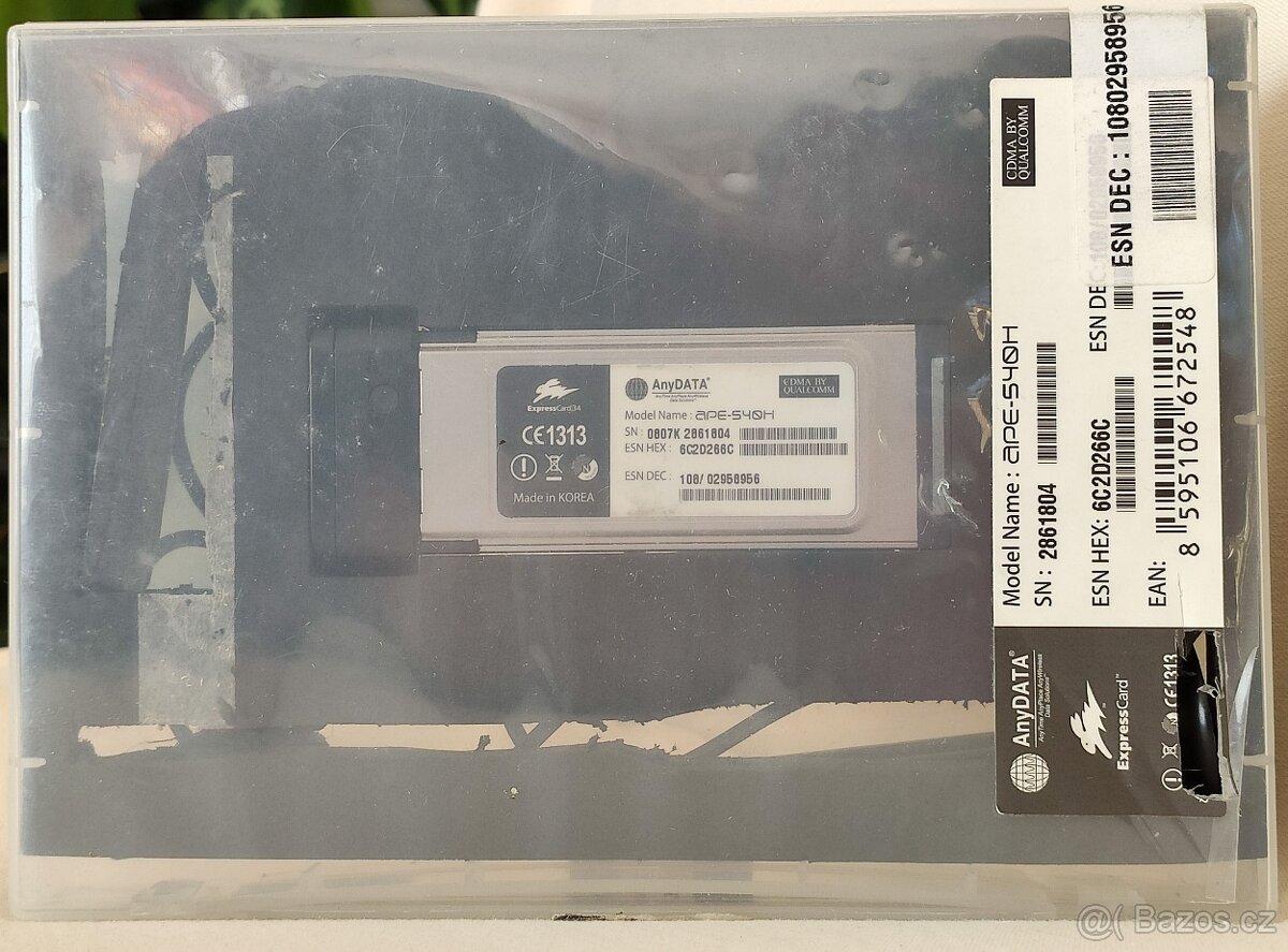 AnyData ExpressCard/34 do sbírky 1000,- Kč