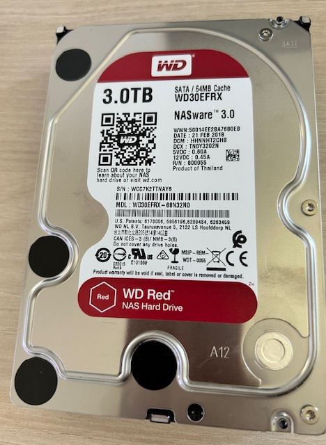 Disk Western Digital Red, 3TB, SATA WD30EFRX