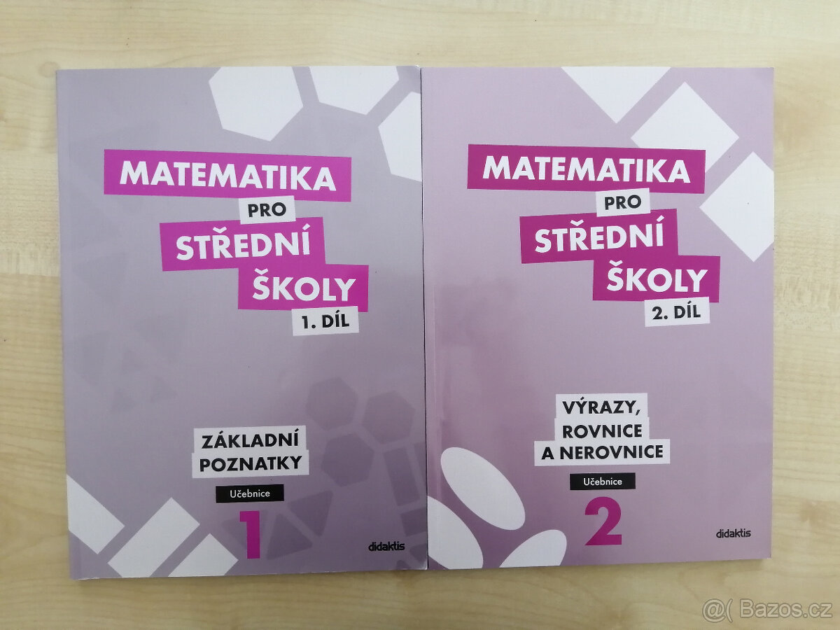 Učebnice - Matematika pro SŠ - 1. a 2. díl