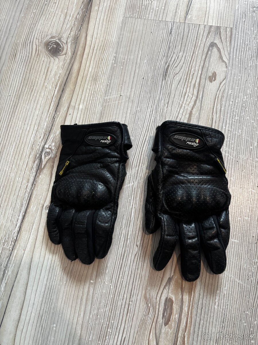 Kožené moto rukavice Cappa Racing (vel. M)