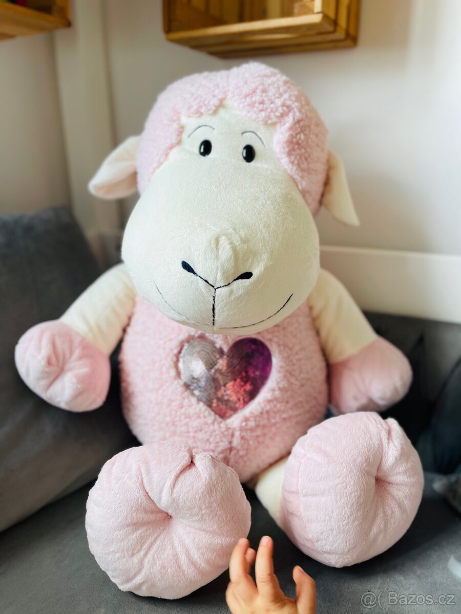 NOVÁ plyšová ovečka Debby – 60 cm, s visačkou