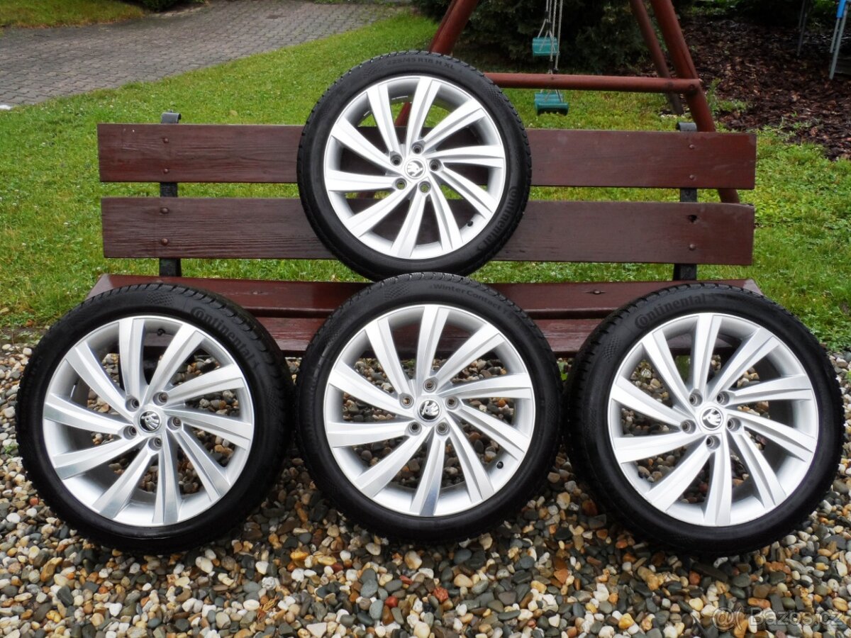 Originální sada alu kol Škoda Octavia 4 Perseus 18 5x112