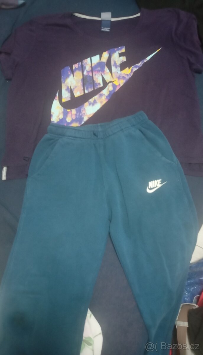 Crop top uni tepláky vel. L