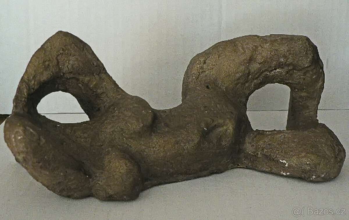 Akt (plastika Schwarz), kalendář Mašek, maska,KHB obrázek