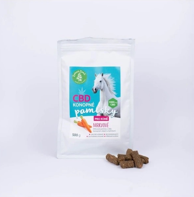 CBD pamlsky pro koně - mrkev 500 g