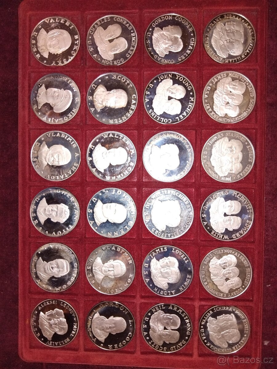 Stříbro 925/1000 kosmonauti