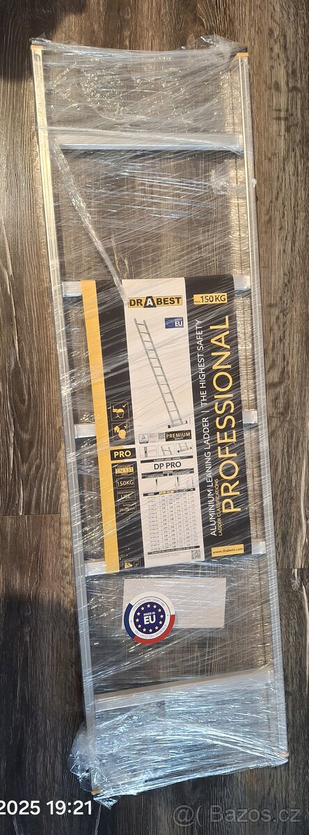 Nový žebřík profesionální 5 příček délka 1,43 m. Drabest