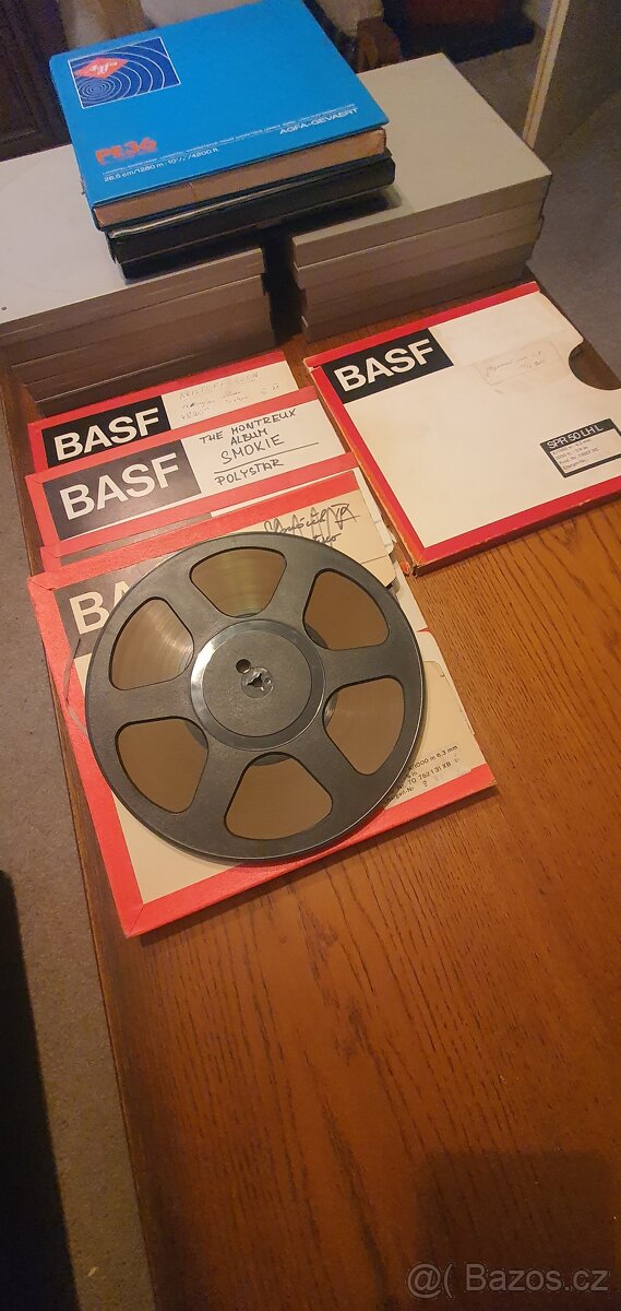 Magnetofonové cívky BASF,SCOTCH