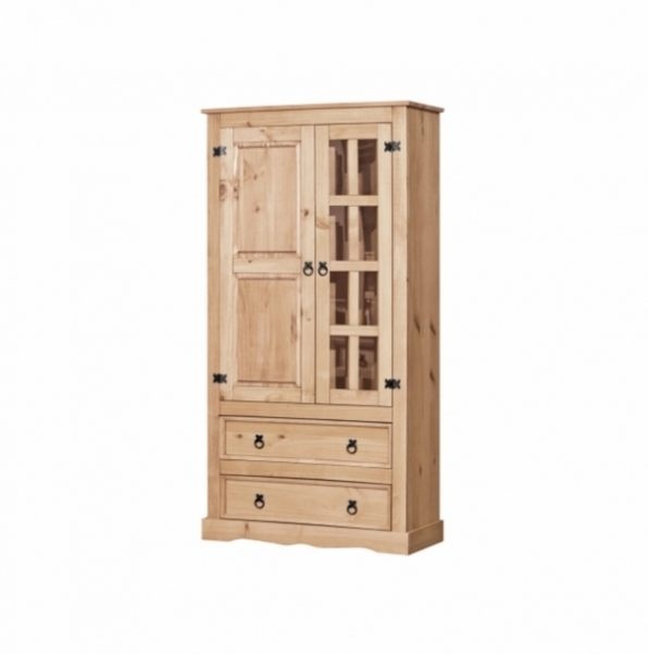 Dřevěná vitrína CORONA vosk 16254