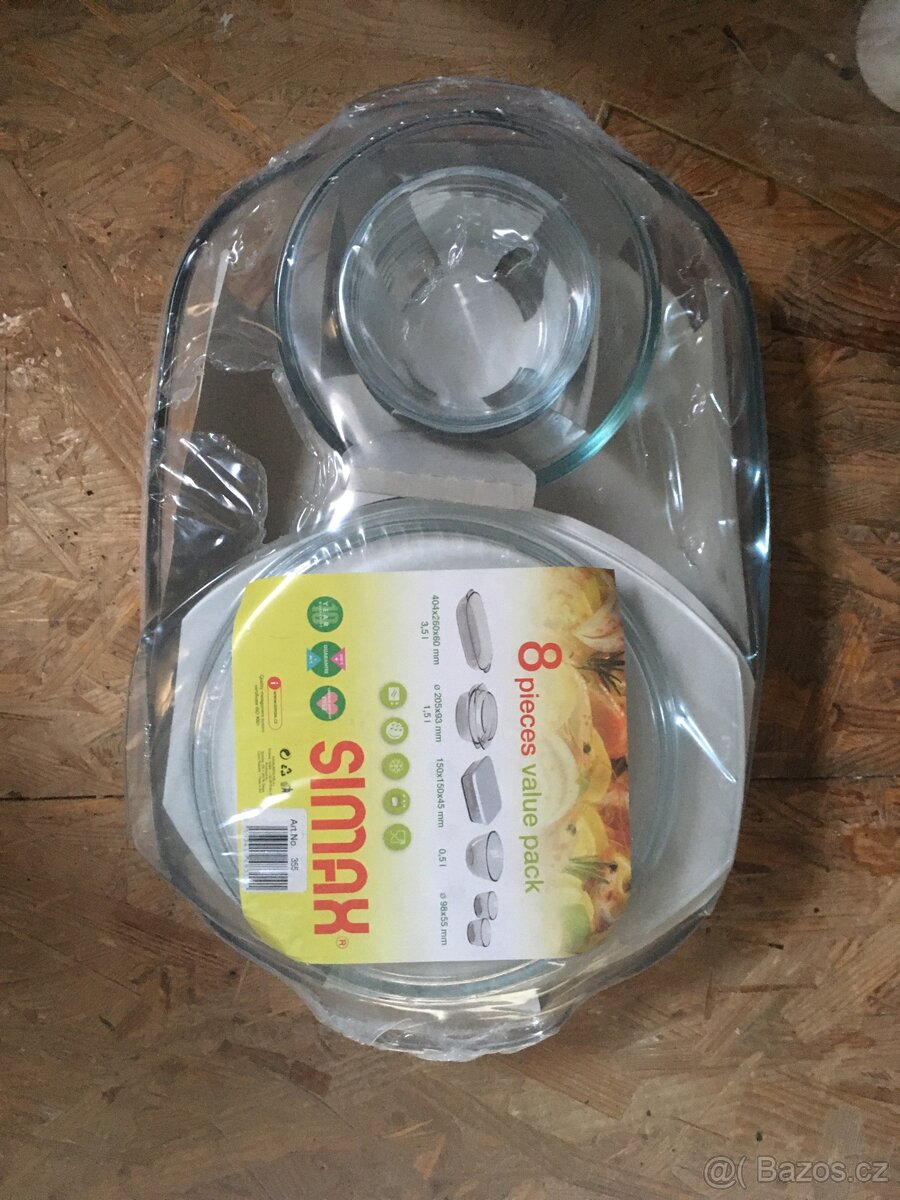 Sada skleněného nádobí Simax 8 dílů
