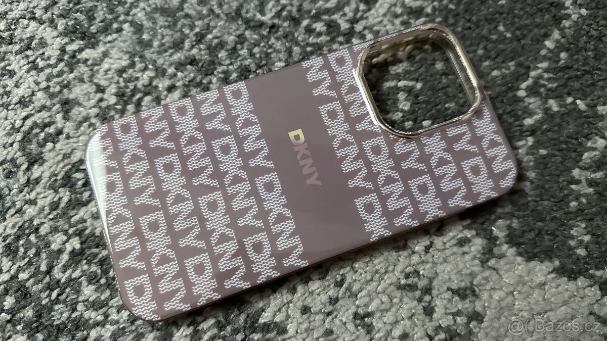 Kryt DKNY na iPhone 14 PRO MAX - Zlatobéžový