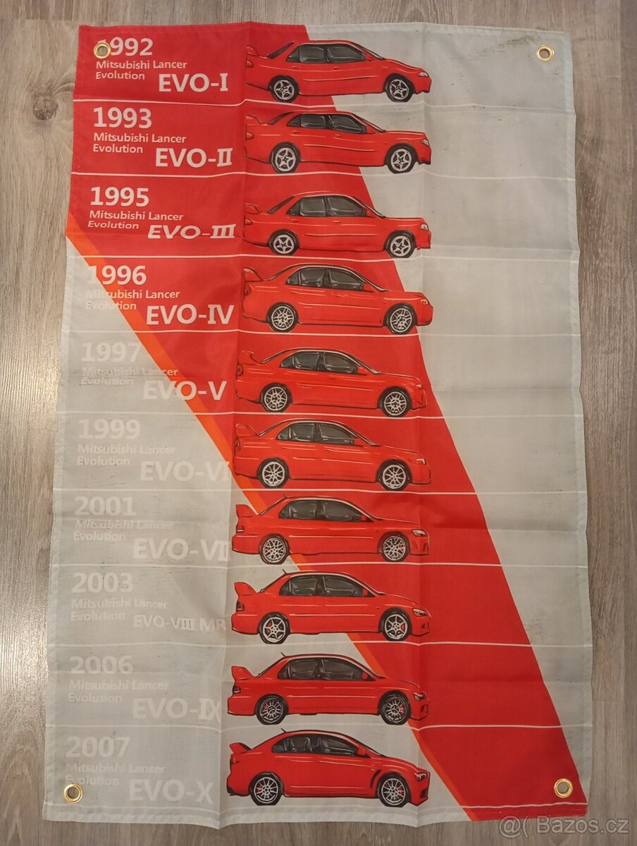 Mitsubishi Lancer EVOlution dekorácia na stenu