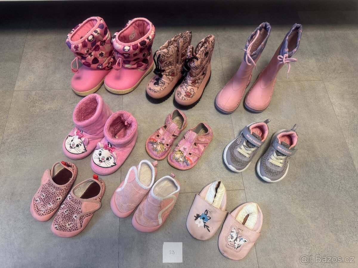 Botičky, holínky a papučky vel. 23 - holka