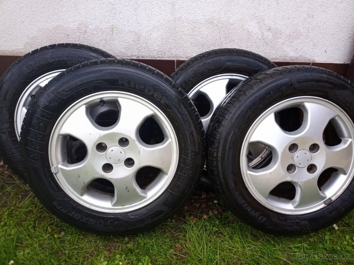 4 litá kola+pneumatiky 6Jx14 ET 43, 185/70 R 88 T