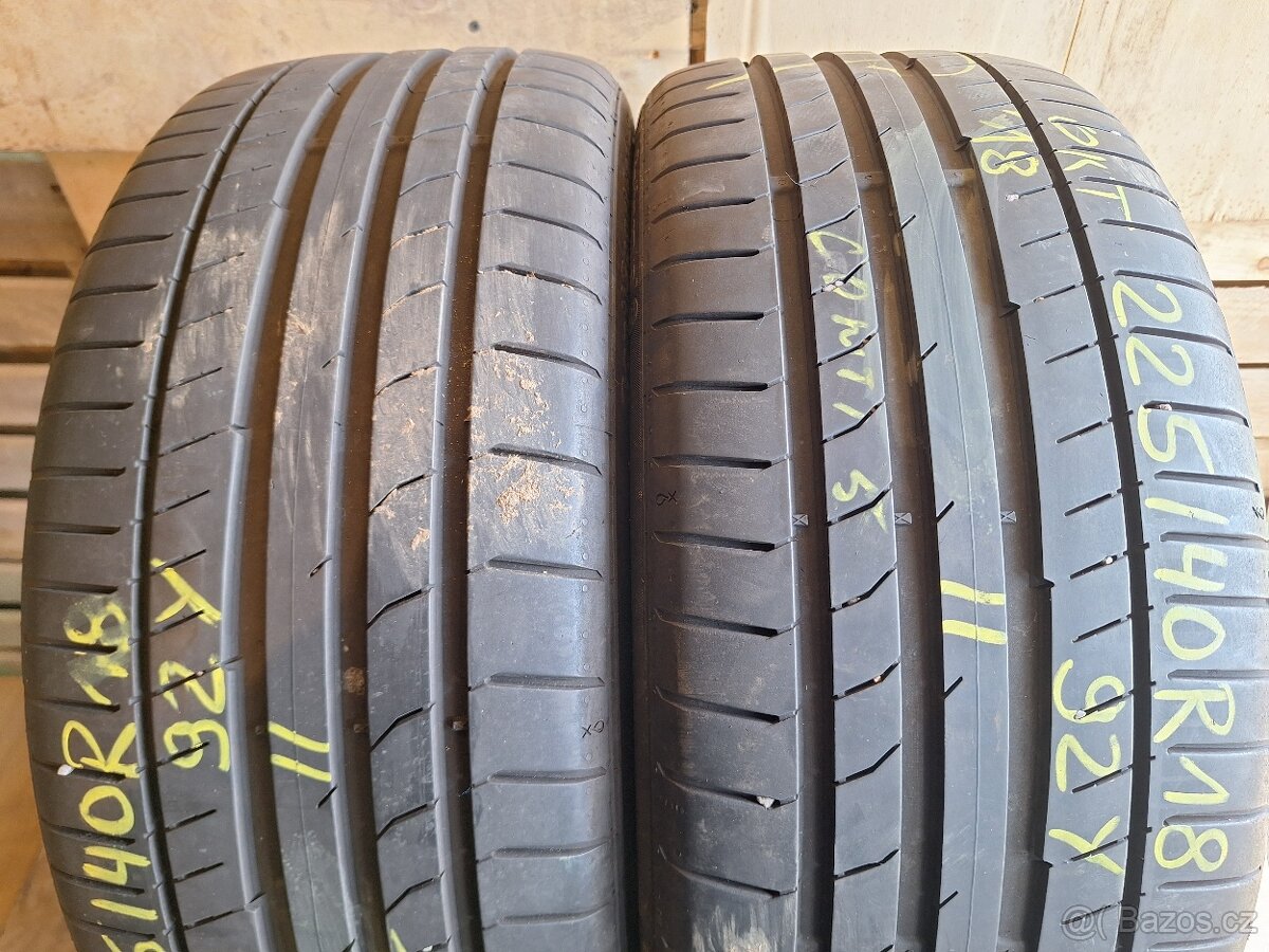 Prodám letní pneu 225/40/18 Continental