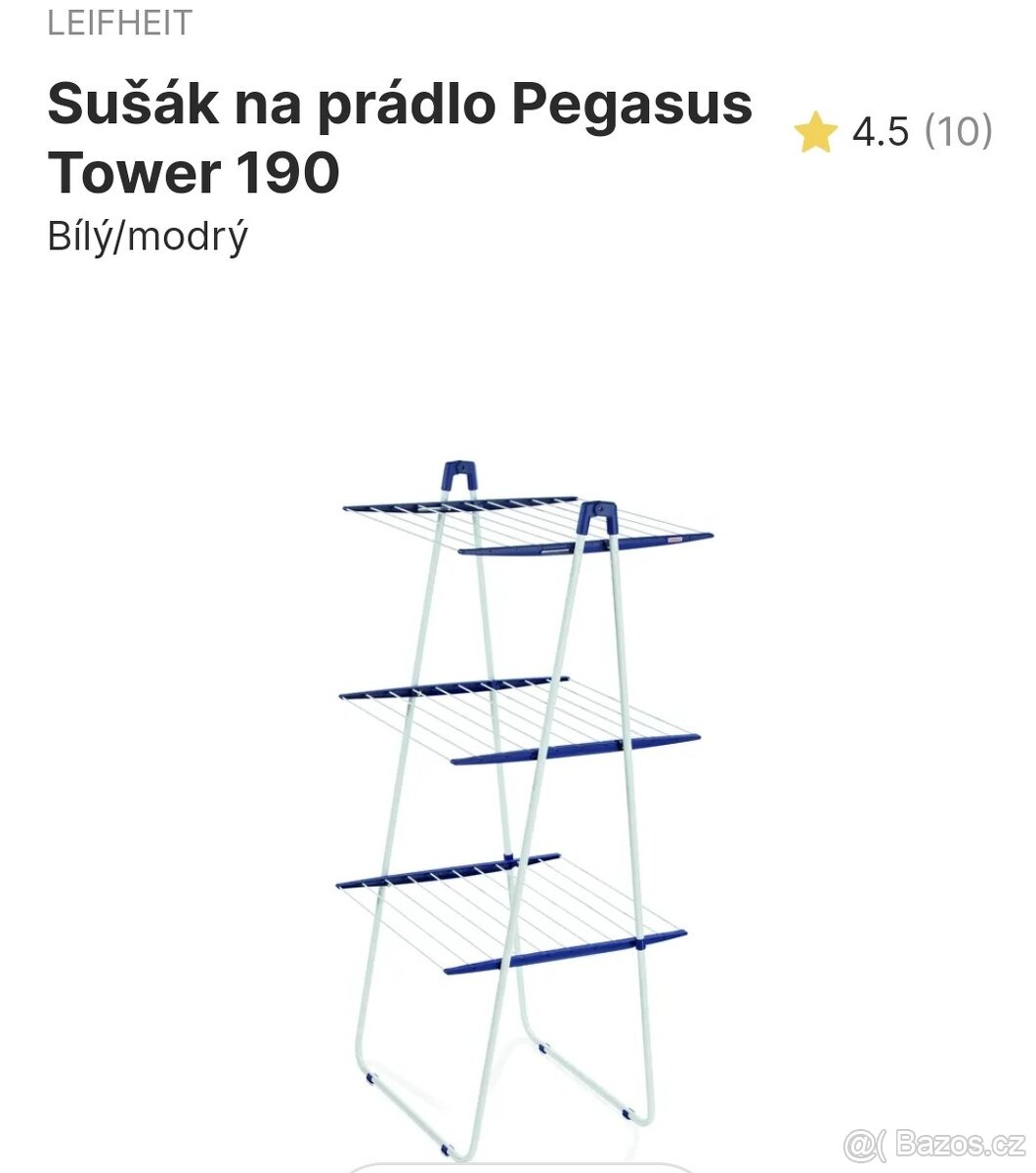 Nový Leifheit Tower - patrový sušák na prádlo