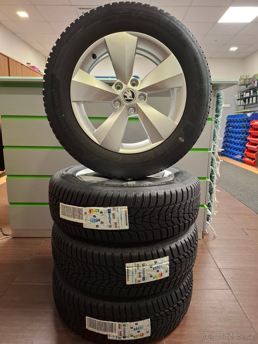 Nový zimní set Škoda Kodiaq 215/65 R17 Hankook 4ks