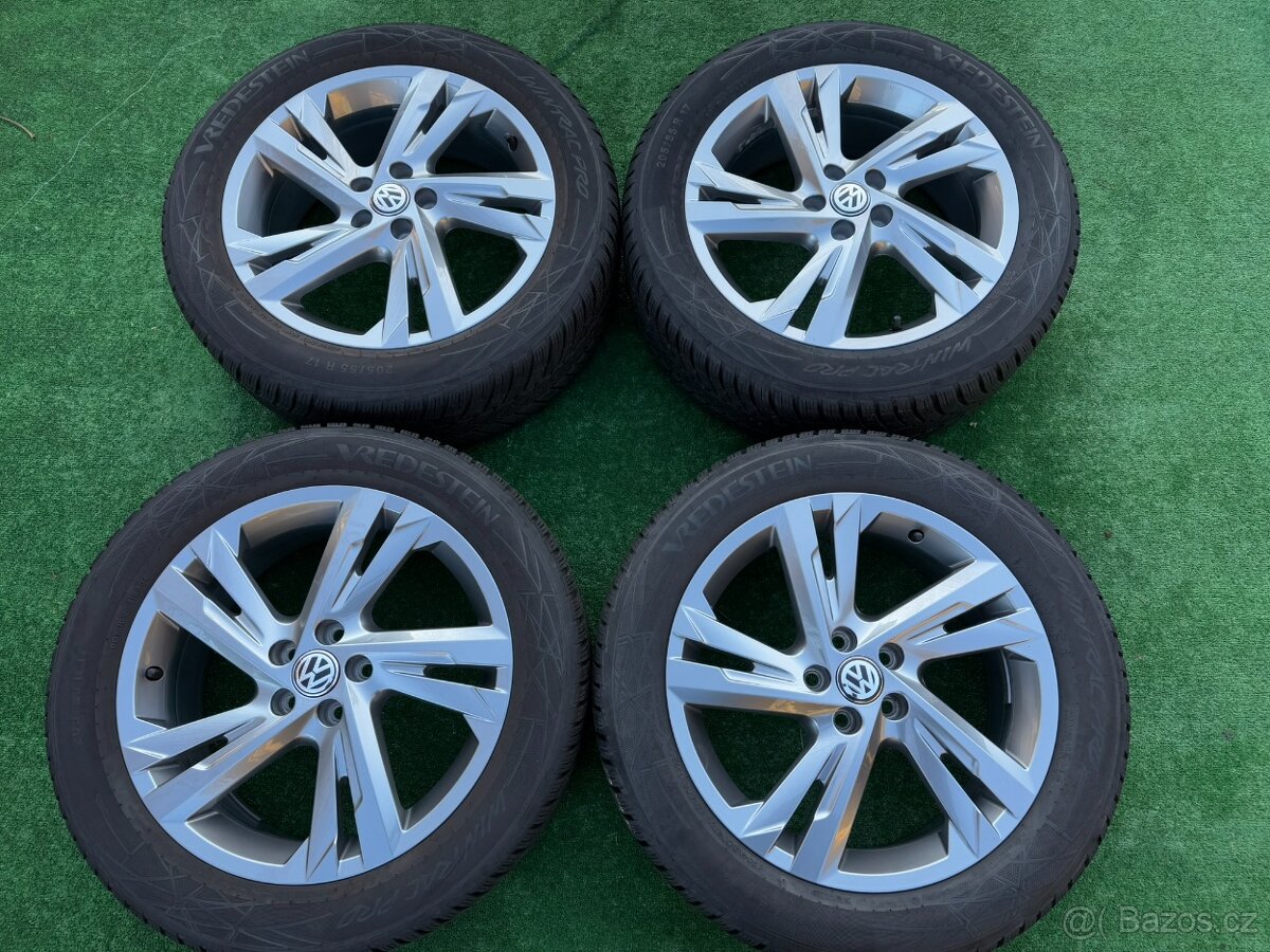 Originál alu kola VW T-Cross 5x100 R17 zima zánovn