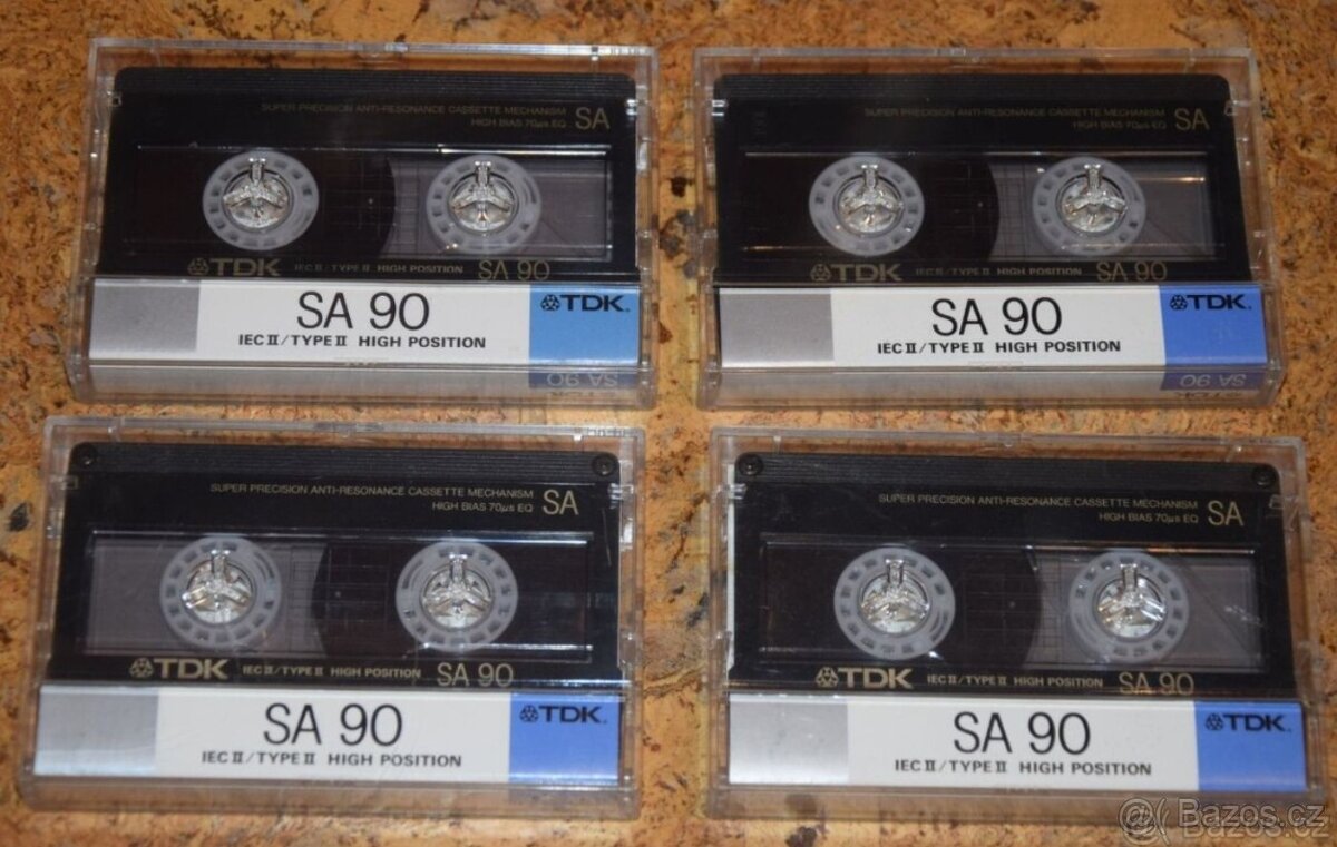 kazeta TDK SA 90min., typ II, chrom