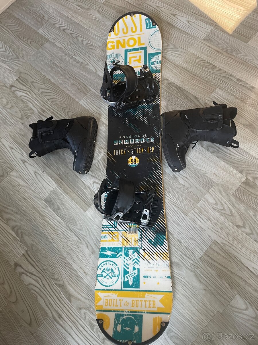 Snowboard Rossignol 158 cm + boty Burton Ruler 41-42