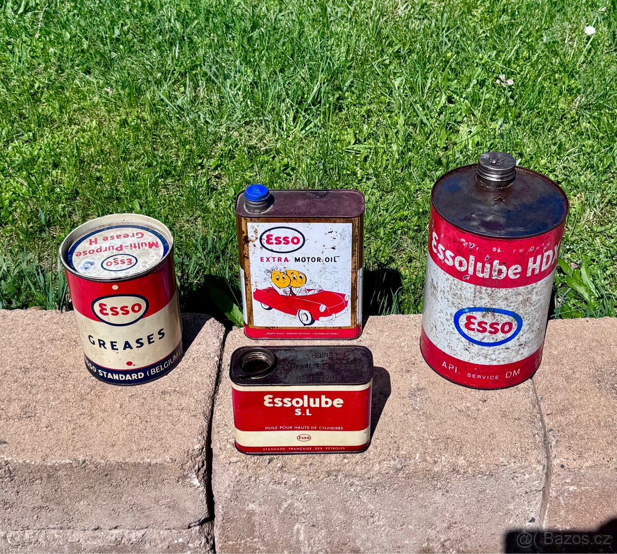 Esso - plechovky na olej