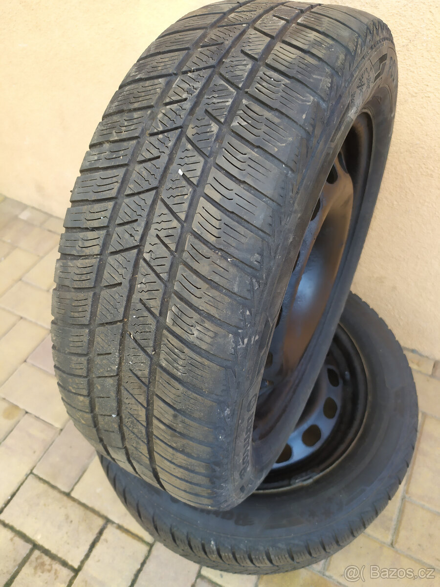 Zimní pneu na discích 205/55 R16, rozteč 5x112