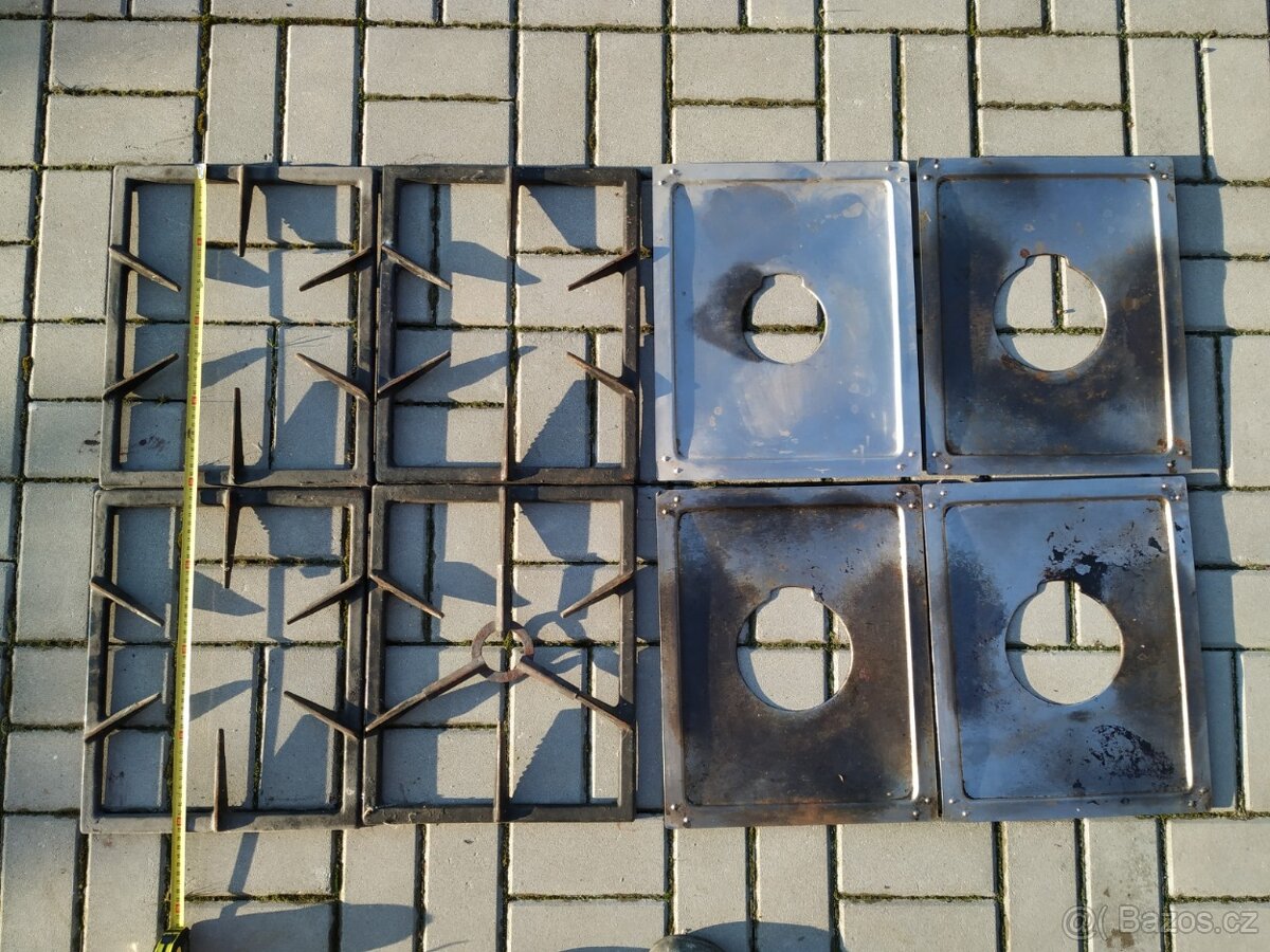Litinové mřížky na plynový sporák