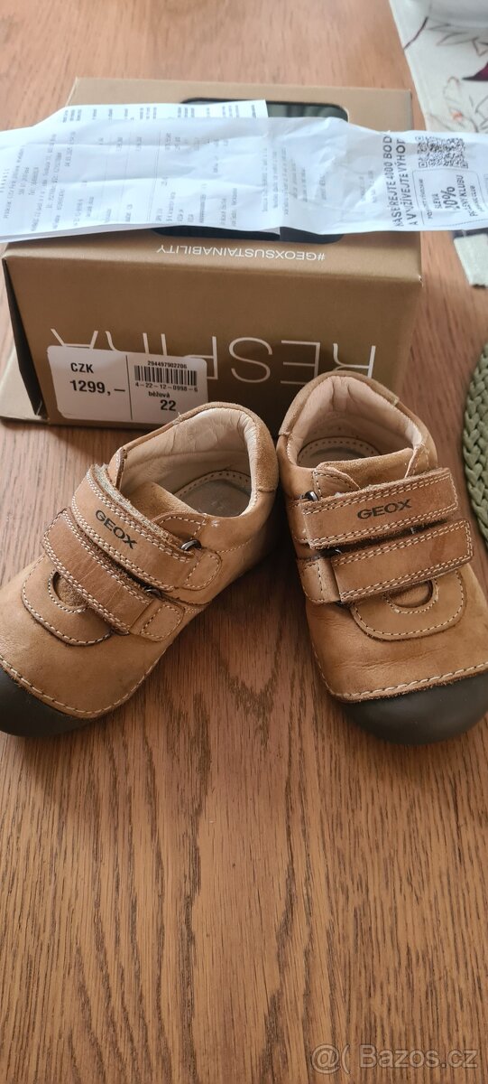 První dětské kožené boty