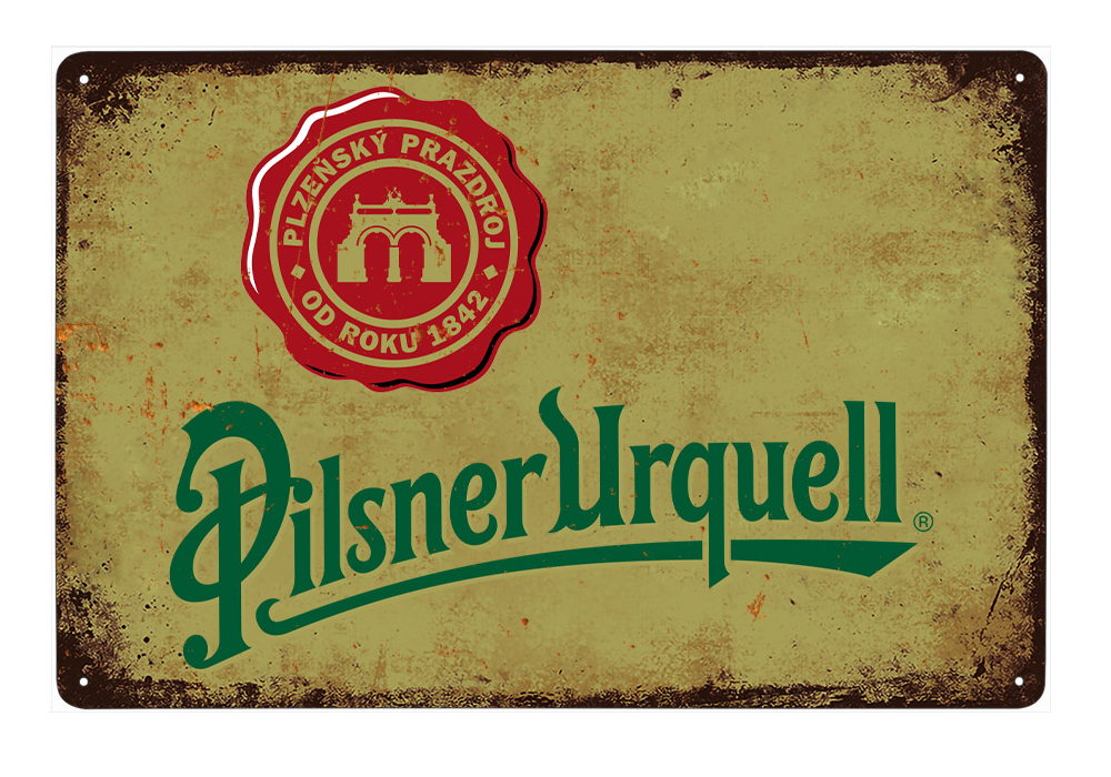 Pilsner Urquell - plechová cedule č. 9