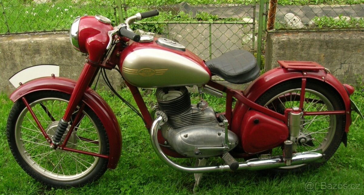 Jawa 250 pérák rok 1948 rám s TP