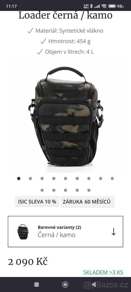 tenba axis v2 4L multicamblack