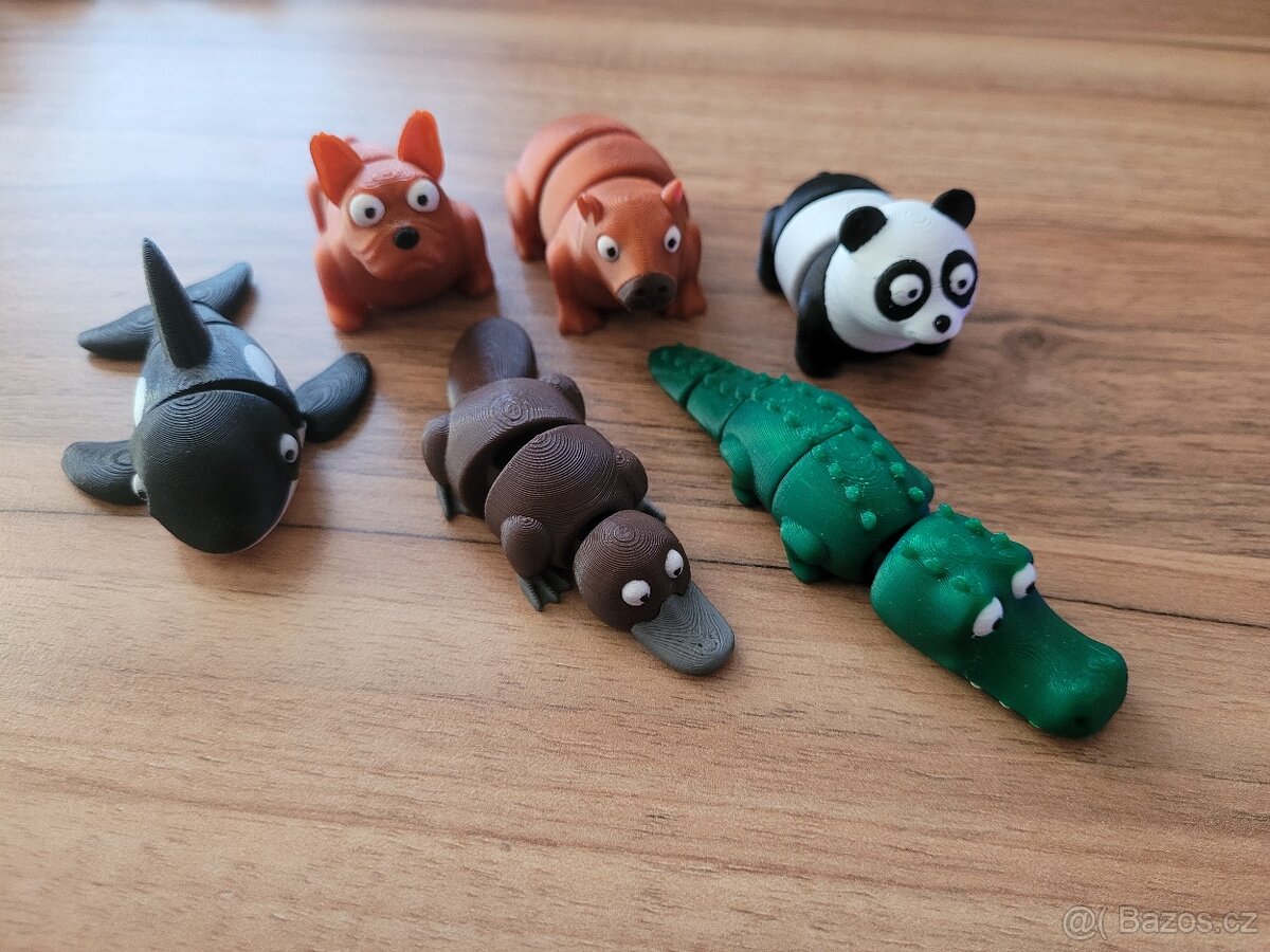 3D Barevná zvířátka