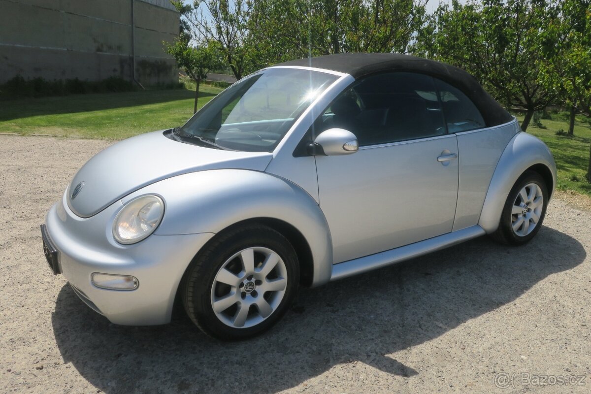 VOLKSWAGEN NEW BEEATLE CABRIOLET, 1.6i 75 kW, PĚKNÝ STAV